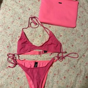 TRIANGL Pink Bikini Set